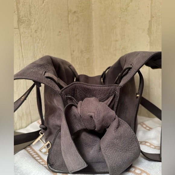 Henri Bendel Misty Gray Nubuck Handbag - Picture 4 of 15